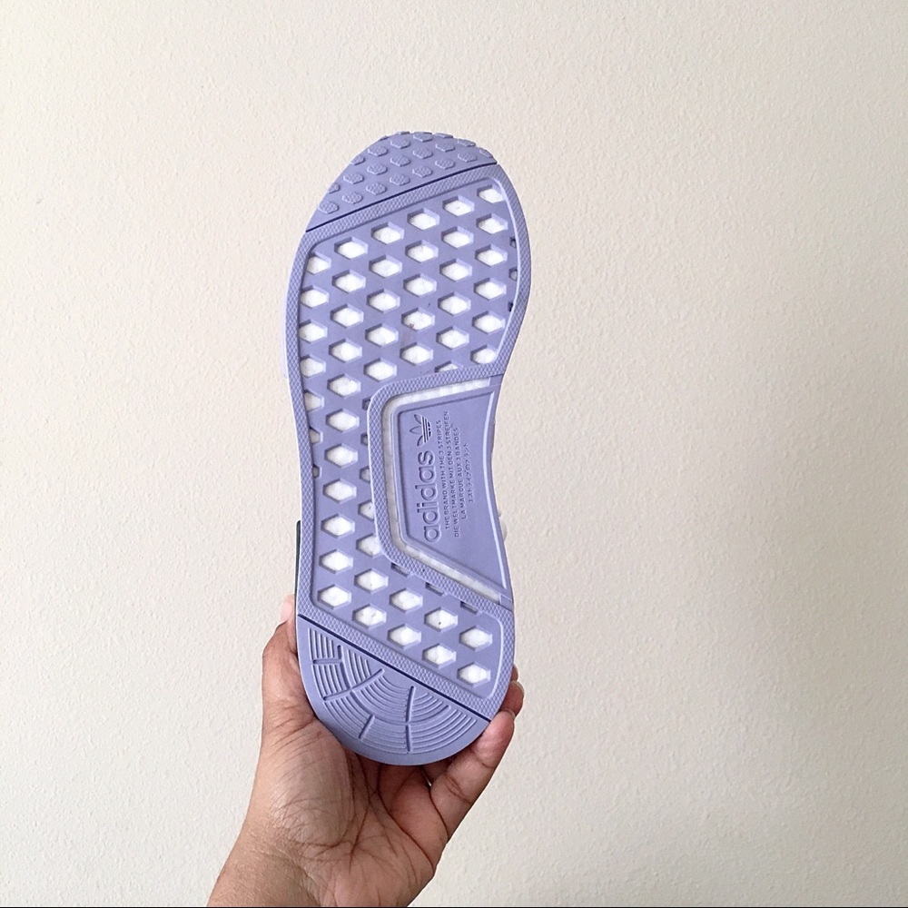 Adidas NMD R1 White Lilac Women Size 9 - Picture 7 of 7